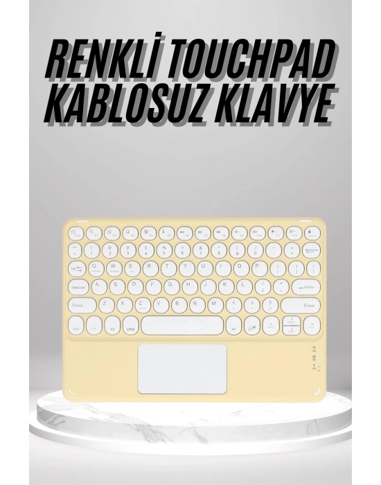ÇOK SATAN Touchpad Uyumlu Bluetooth Klavye Slim Kablosuz Wifi Q Klavye