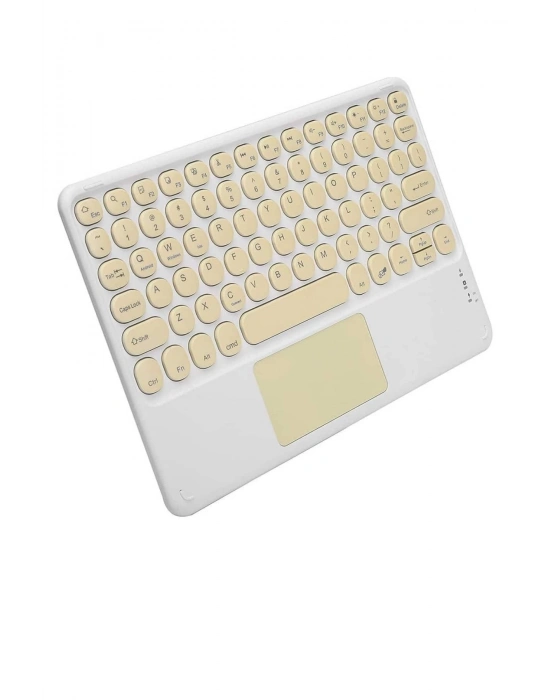 ÇOK SATAN Touchpad Uyumlu Bluetooth Klavye Slim Kablosuz Wifi Q Klavye
