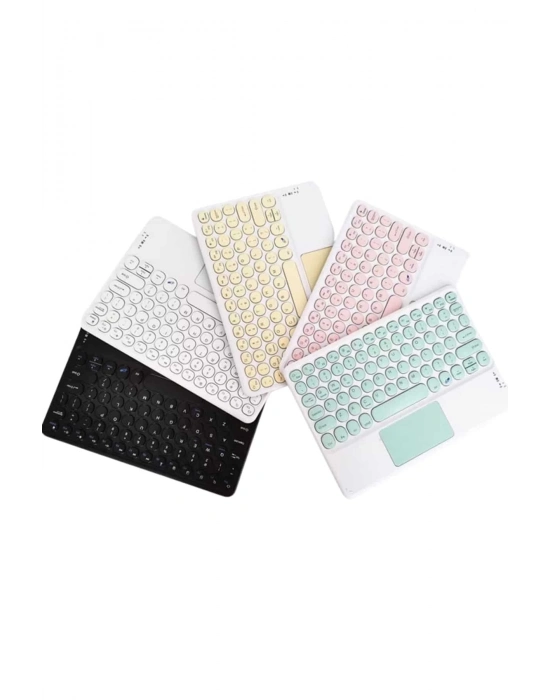 ÇOK SATAN Touchpad Uyumlu Bluetooth Klavye Slim Kablosuz Wifi Q Klavye