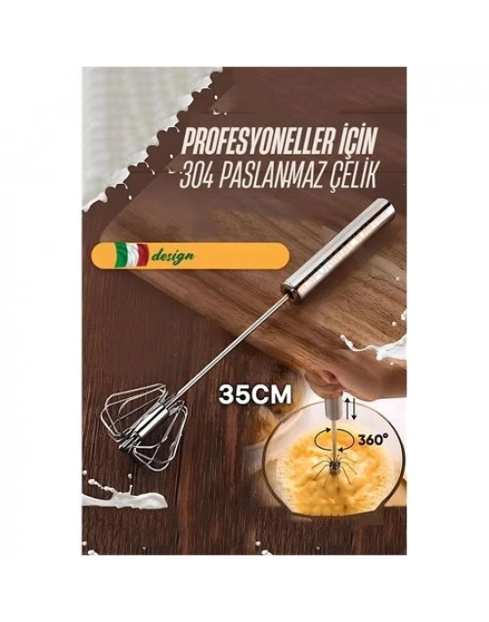 ÇOK SATAN TransForMacion Dönerli Çırpıcı 304 Paslanmaz Çelik Yumurta Çırpıcı