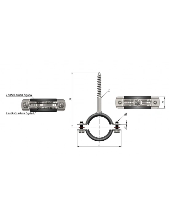 ® Trifonlu Boru Kelepçesi 2lik