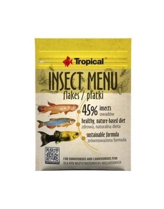ÇOK SATAN Tropical Insect Menu Larva Proteinli Pul Balık Yemi 12 Gr
