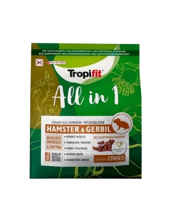 ÇOK SATAN Tropifit All In 1 Hamster ve Gerbil Yemi 500 Gr