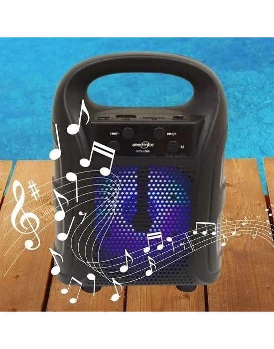 ÇOK SATAN Tutmalı Mini Hoparlör Işıklı Taşınabilir Bluetooth Wireless Radyolu Sd Kart ve USB Girişli Hoparlör
