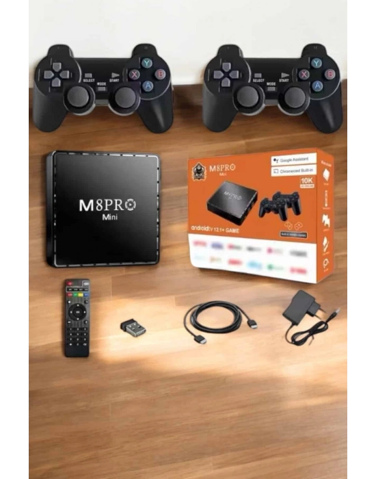 ÇOK SATAN TV Box Çift Oyun Kollu 10000 Oyunlu Atari
