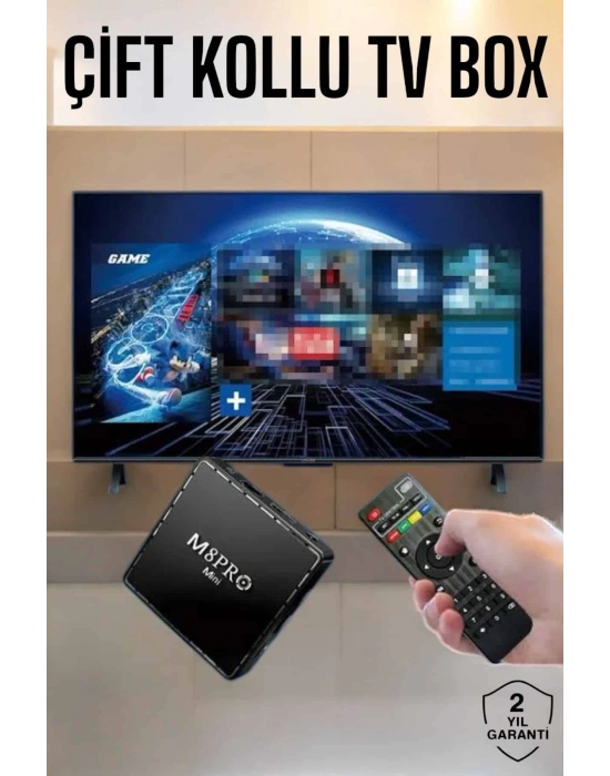 ÇOK SATAN TV Game Box Netflix Youtube 1000 Oyunlu Android Oyun Konsolu Kumandalı