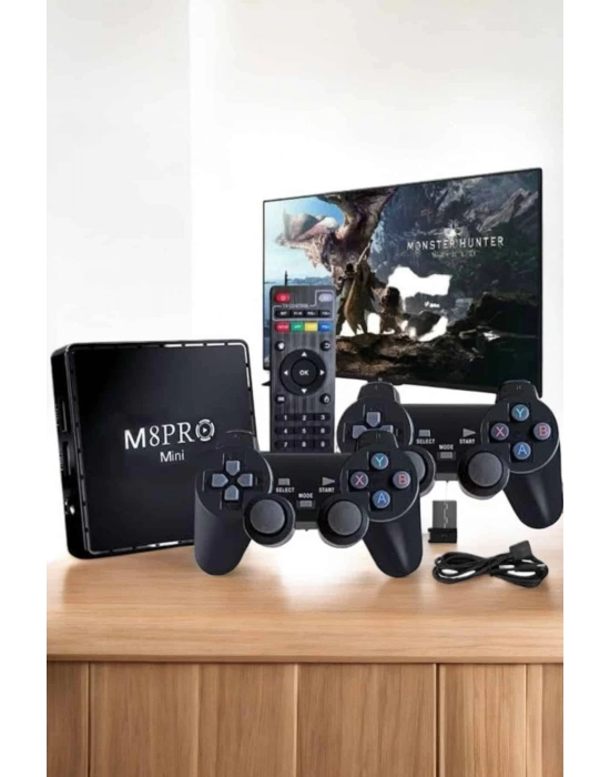 ÇOK SATAN TV Game Box Netflix Youtube 1000 Oyunlu Android Oyun Konsolu Kumandalı