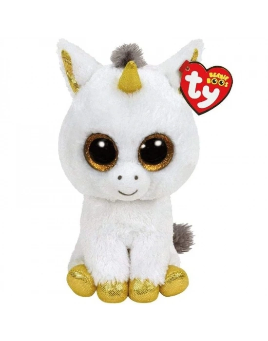 ÇOK SATAN Ty Beanie Boos Peluş Beyaz Unicorn Pegasus 25 cm