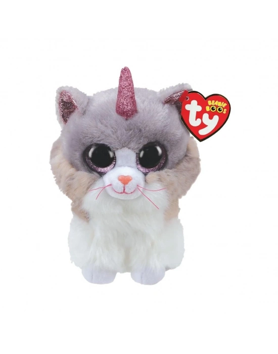 ÇOK SATAN Ty Beanie Boos Peluş Unicorn Kedi Asher 13 cm
