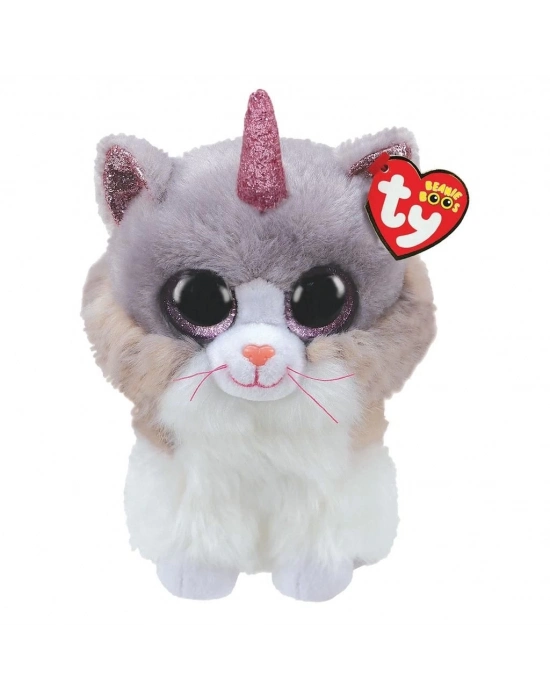 ÇOK SATAN Ty Beanie Boos Peluş Unicorn Kedi Asher 22 cm