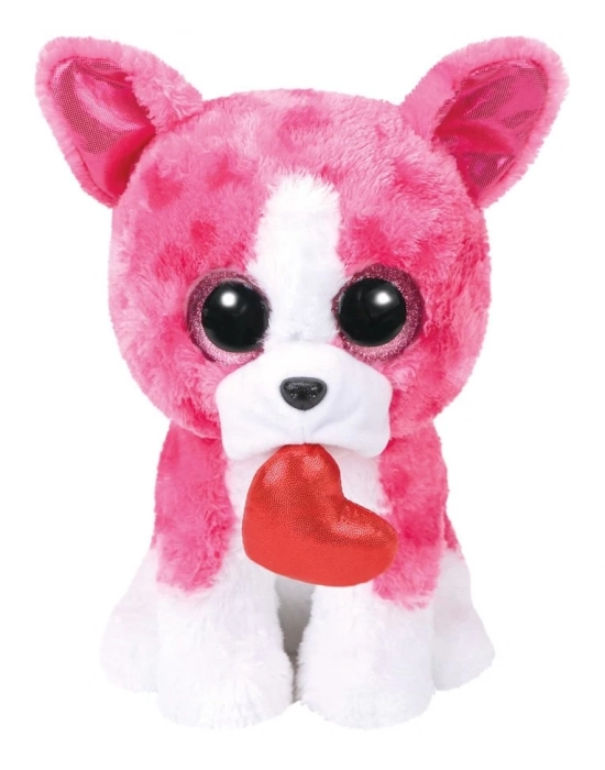 ÇOK SATAN Ty Beanie Boo´s Pembe Köpek Romeo Peluş 25 Cm