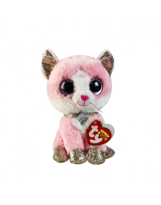 ÇOK SATAN TY Beanie Boos Pembe Peluş Kedi Fiona 16 cm