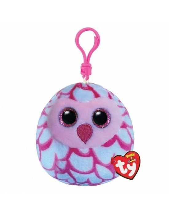 ÇOK SATAN Ty Squishy Beanies Peluş Baykuş Anahtarlık Pinky