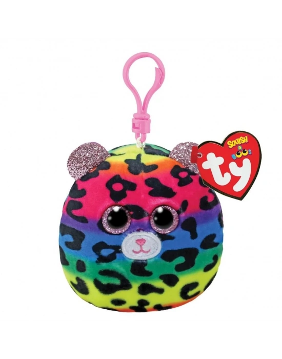 ÇOK SATAN Ty Squishy Beanies Peluş Leopar Anahtarlık Dotty