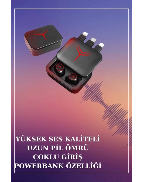 ÇOK SATAN Ucuz Kaliteli Akıllı Saat ve Powerbank Bluetooth Kulaklık 5.1 Stereo ANC Özelliği