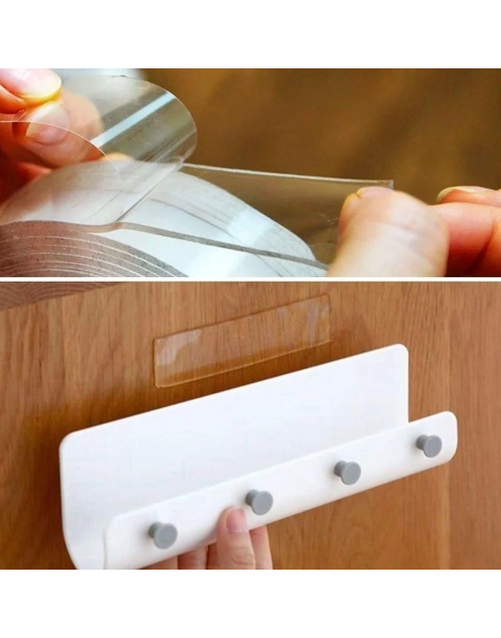 ÇOK SATAN Ultra Güçlü Çift Taraflı 2 mt x 3 cm Çift Taraflı Nano Bant