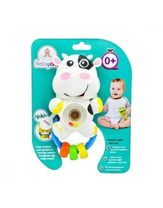 ÇOK SATAN URT041-005 BABYCİM NEŞELİ SES IŞIK İNEK ÇINGIRAK