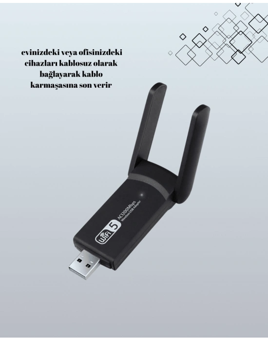 ÇOK SATAN USB WiFi Adaptör – 1200 Mbps Hız