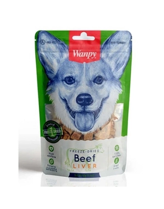ÇOK SATAN Wanpy Kurutulmuş Dana Ciğerli Köpek Ödül Maması 40 Gr