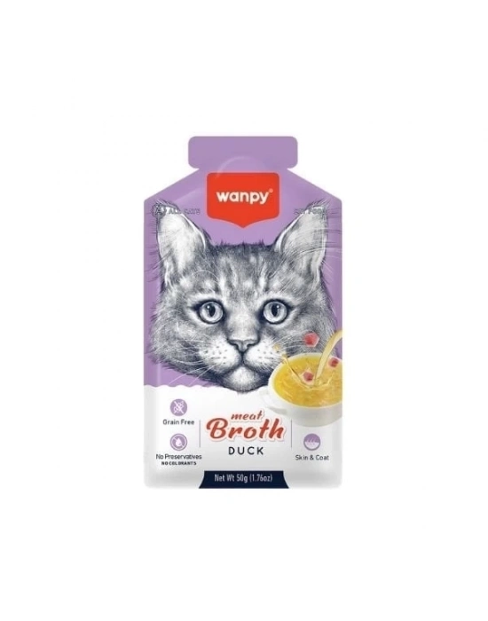 ÇOK SATAN Wanpy Ördek Etli Tahılsız Kedi Çorbası 50 Gr