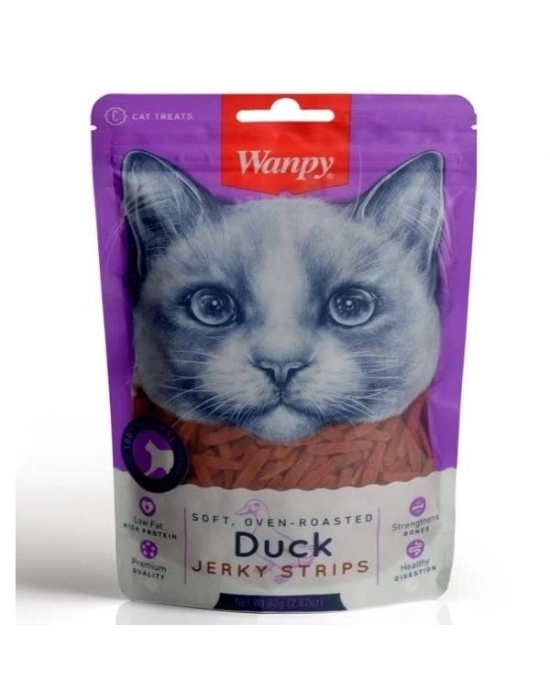 ÇOK SATAN Wanpy Ördekli Fileto Yumuşak Kedi Ödül Maması 80 Gr