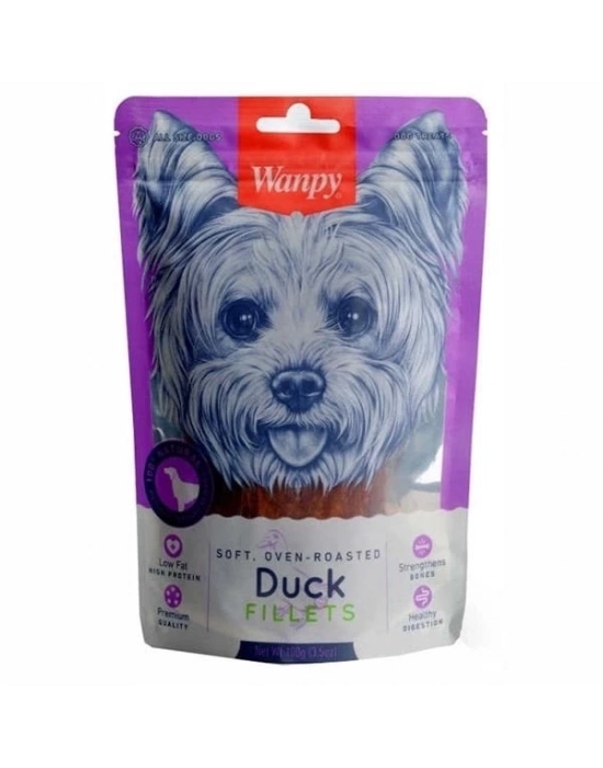ÇOK SATAN Wanpy Yumuşak Ördekli Fileto Köpek Ödül Maması 100 Gr