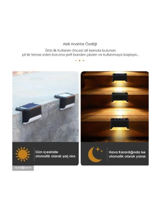 ÇOK SATAN WaterProof Solar Merdiven Lambası 4 Adet