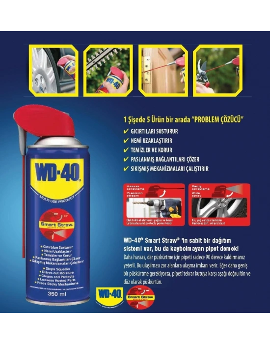 ® WD 40 Smart Straw Pas Sökücü Yağlayıcı 350 ml