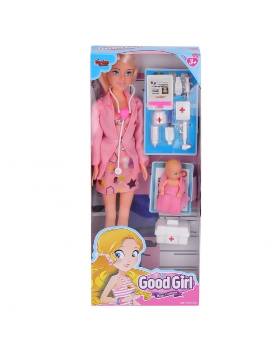 ÇOK SATAN WG-115225A Aksesuarlı Doktor Bebek 29 cm -Vardem