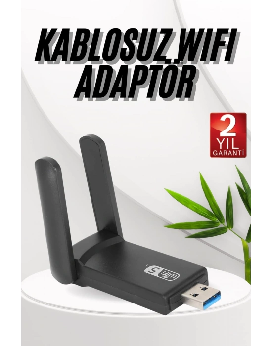 ÇOK SATAN Wifi Adaptörü Bt5.0 Wifi 2si Bir Arada Çift Bantlı Çift Anten