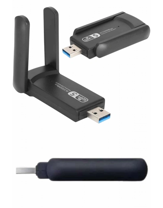 ÇOK SATAN Wifi Alıcı Dual Band Usb 3.0 Adaptör Kablosuz Windows 7/8/10/11