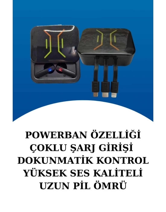 ÇOK SATAN Wireless Şarjlı Akıllı Saat ve Dijital Göstergeli Kablosuz Bluetooth Kulaklık Nabız Ölçer