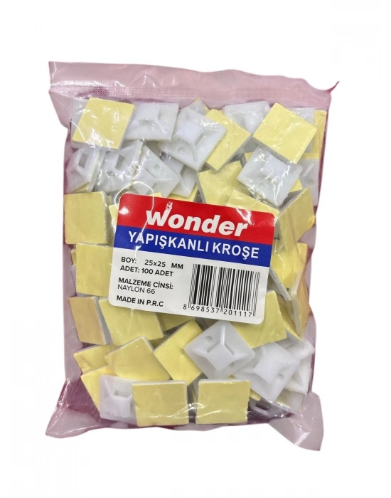 ® Wonder 25X25 Yapışkan Kroşe (100 Adet)