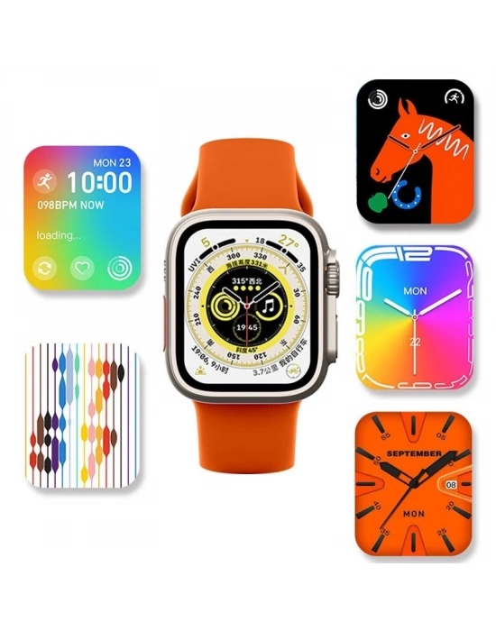 ÇOK SATAN Ws28 Ultra 49mm Siri Tansiyon Ateş Nabız Ölçer Akıllı Saat