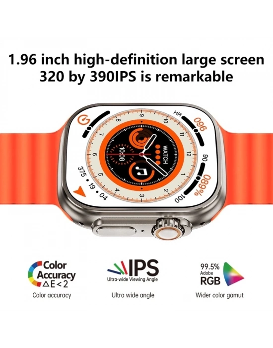 ÇOK SATAN Ws28 Ultra 49mm Siri Tansiyon Ateş Nabız Ölçer Akıllı Saat