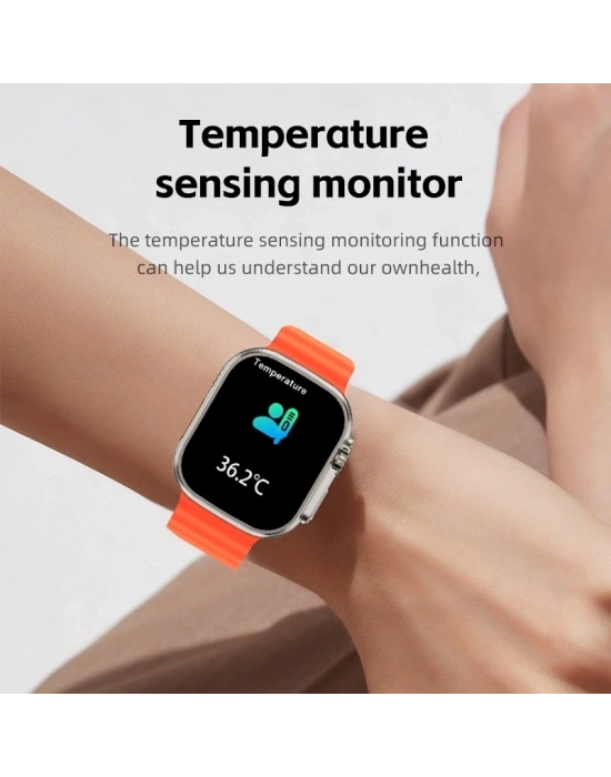 ÇOK SATAN Ws28 Ultra 49mm Siri Tansiyon Ateş Nabız Ölçer Akıllı Saat