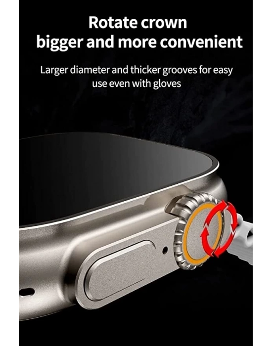 ÇOK SATAN Ws28 Ultra 49mm Siri Tansiyon Ateş Nabız Ölçer Akıllı Saat