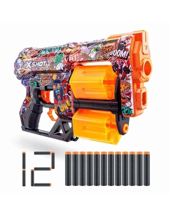 ÇOK SATAN X-Shot Skins Dread 12 Mermili Sünger Dart Atan Silah 31 cm