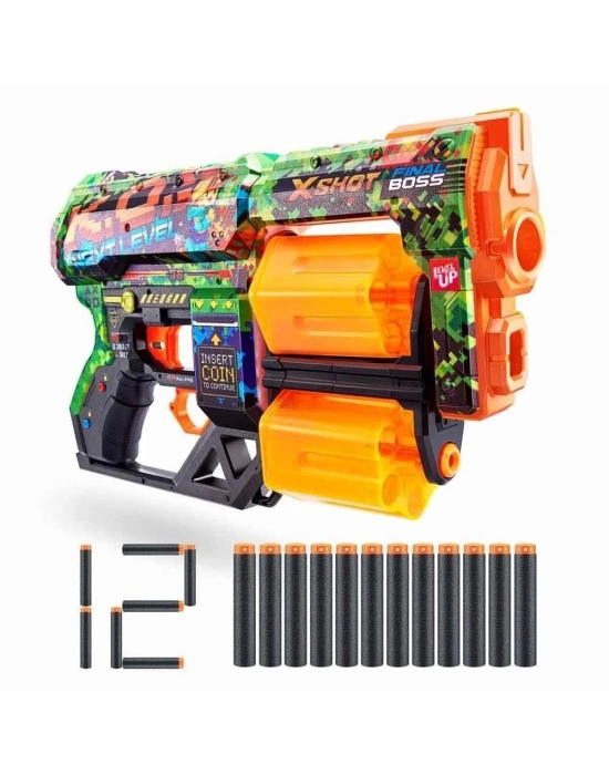 ÇOK SATAN X-Shot Skins Dread 12 Mermili Sünger Dart Atan Silah 31 cm