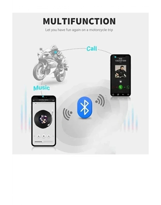 ÇOK SATAN X3 Motor Kask Kulaklık Rgb Modlu Su Geçirmez 5.3 Bluetooth Intercom