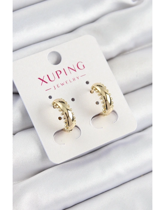 ÇOK SATAN Xuping Çit Halka Model Gold Renk Kadın Küpe