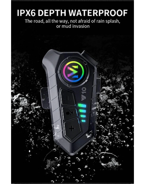 ÇOK SATAN Y10 Kask Kulaklık Bluetooth Motosiklet Kulaklık 5,3 Bluetooth Intercom Motorsiklet Kulaklık
