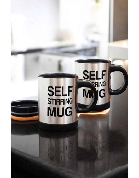 ÇOK SATAN Yazılı Mug Kupa Karıştırıcı Özelliği Ve Paslanmaz Çelik