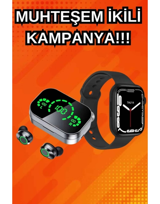 ÇOK SATAN Yeni Nesil Akıllı Saat ve Ucuz Kaliteli Bluetooth Kablosuz Kulaklık Amoled Ekran