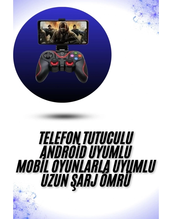ÇOK SATAN Yeni Nesil X3 Gamepad Android Uyumlu Telefon Tutucu Özellikli Joystick