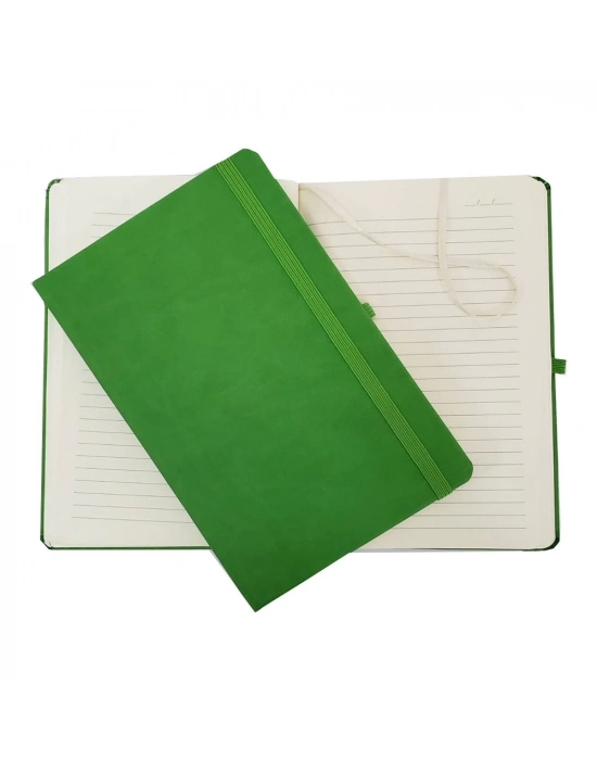 ÇOK SATAN Yeşil Renk Termo Deri Defter
