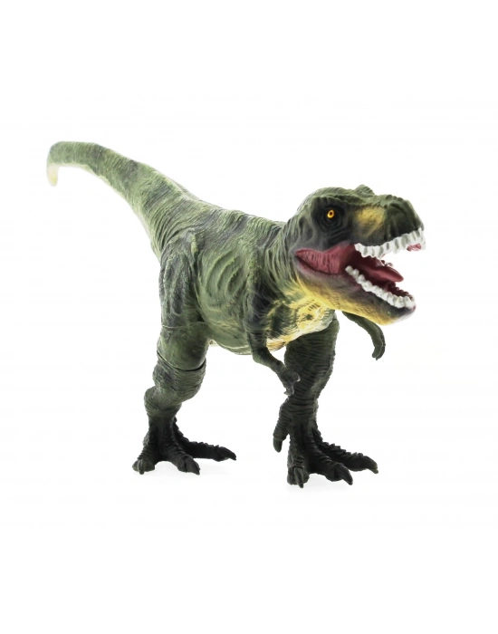 ÇOK SATAN Yumuşak Plastik 31 cm Dinozor Figür - Yeşil T-Rex