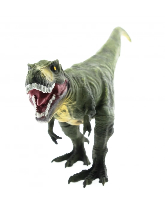 ÇOK SATAN Yumuşak Plastik 31 cm Dinozor Figür - Yeşil T-Rex