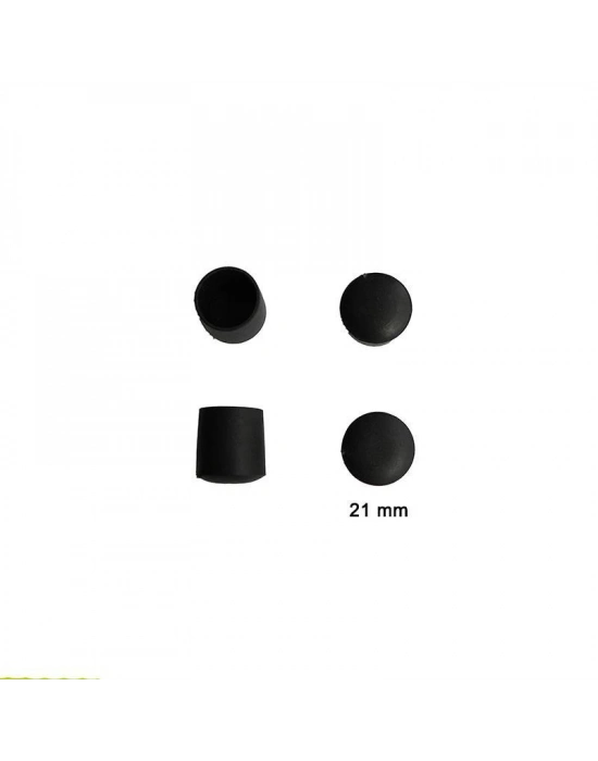 ® Yuvarlak Profil Dış Tapa 21 mm 4 Adet