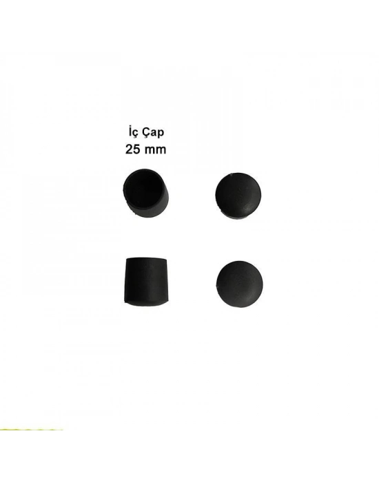 ® Yuvarlak Profil Dış Tapa 25 mm 4 Adet